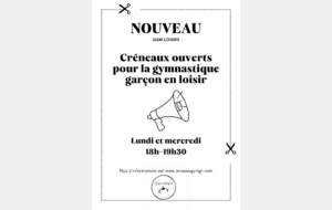 GAM - Informations Nouveaux Créneaux