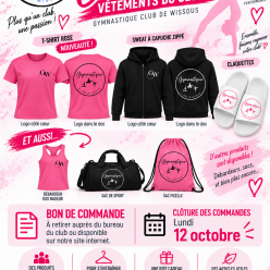 Lancement des commandes produits du club !